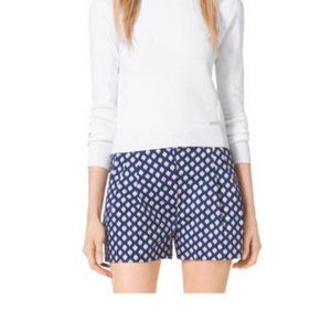 Michael Kors Women's Blue Pleated Front Shorts s10